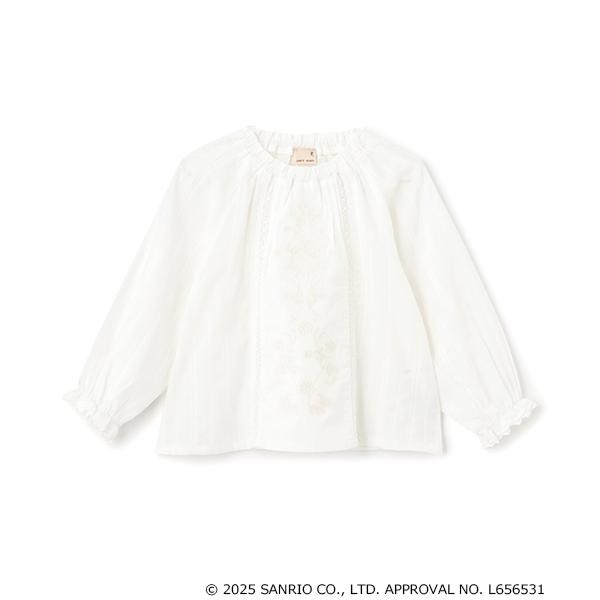 『セール実施中』ZOZO問い合わせ番号:92054040ショップ:petit main，プティマインブランド:petit main，プティマイン商品名:【サンリオ】刺繍レースブラウスカテゴリ:トップス>シャツ/ブラウスブランド品番:9...