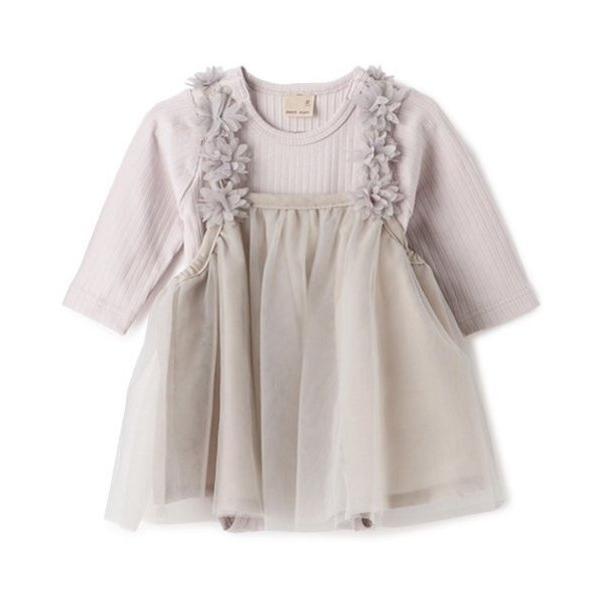 ベビー お花チュールOPセット