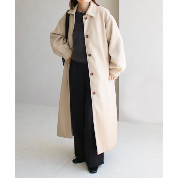 「Social GIRL」 ステンカラーコート M アイボリー レディース