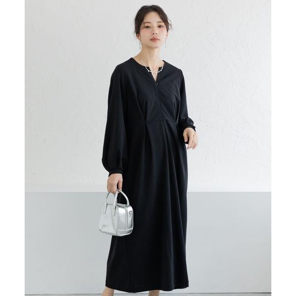 ZOZO問い合わせ番号:92151611ショップ:FELISSIMO，フェリシモブランド:フェリシモMama，フェリシモママ商品名:Ｍｏｒｅｄｄｅ　マタニティ・産後使える　授乳が簡単　上品キーネックのワンピースカテゴリ:ママ＆ベビー>...