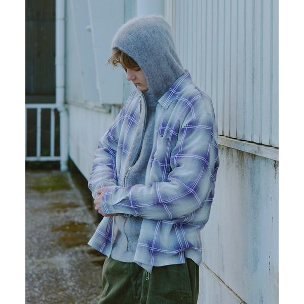 シャツ OMBRE CHECK ZIP SHIRT メンズ レディース