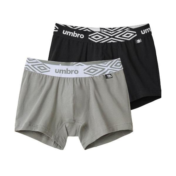 グンゼ GUNZE ボクサーパンツ umbro/アンブロ ボクサーパンツ ブランドロゴ 2枚組 綿混