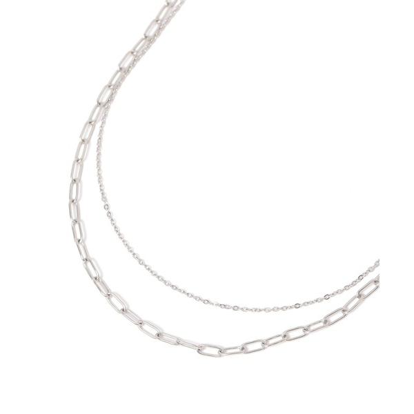 ネックレス ステンレス二連ロングネックレス/321096 レディース