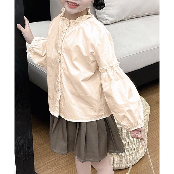 『タイムセール実施中』ZOZO問い合わせ番号:92218677ショップ:aimoha，アイモハブランド:aimoha，アイモハ商品名:【aimoha-KIDS-】ハイネックフリル襟シャツカテゴリ:トップス>シャツ/ブラウスブランド品番...