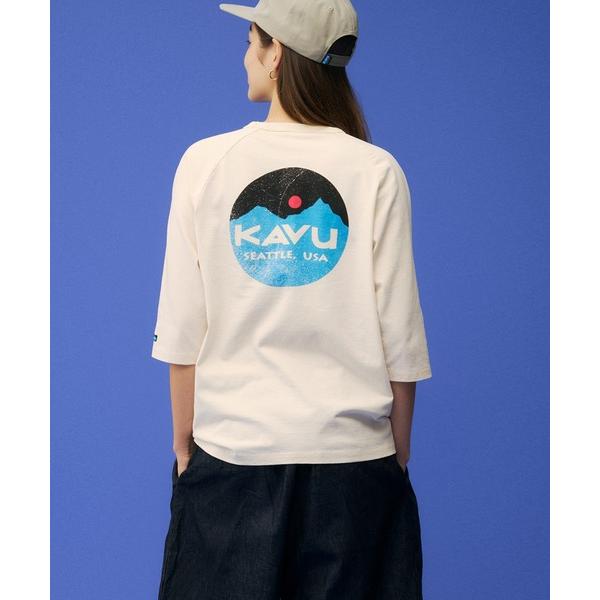 tシャツ KAVU/カブー Mountain Logo BB Tee/マウンテンロゴベースボールティー メンズ レディース