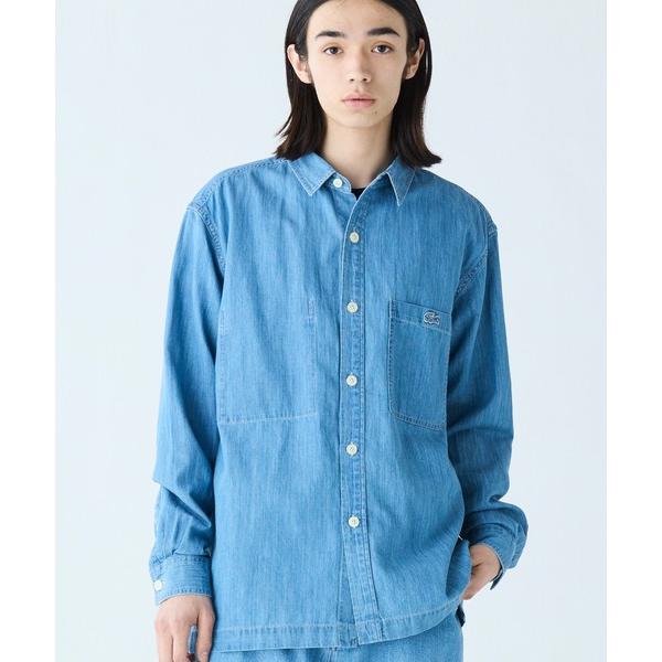 シャツ コットンリネンデニムシャツジャケット メンズ レディース