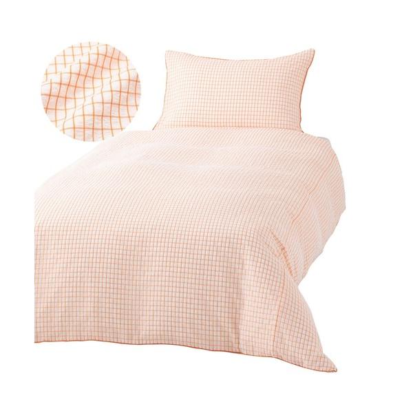 ZOZO問い合わせ番号:92255623ショップ:Francfranc，フランフランブランド:Francfranc，フランフラン商品名:シアーチェック 掛け布団カバー セミダブル ホワイト×オレンジカテゴリ:インテリア>寝具ブランド品...