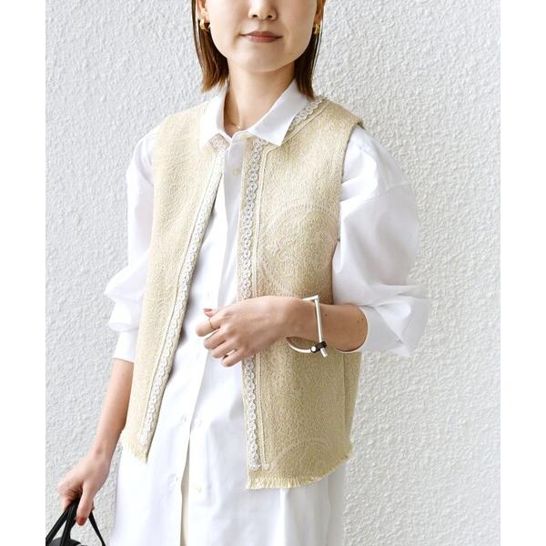 ベスト ジレ 「SHIPS別注」BINDU:ブレード テープ ベスト レディース