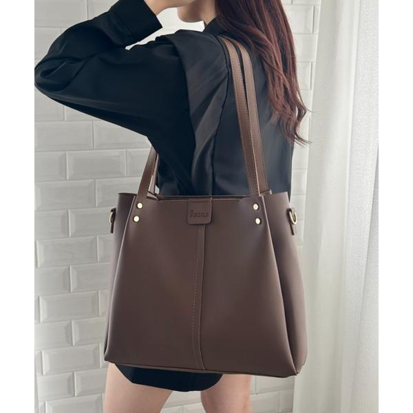 『タイムセール実施中』ZOZO問い合わせ番号:92290978ショップ:wears，ウェアーズブランド:wears，ウェアーズ商品名:新色追加 6色展開【A4収納可能】通勤・通学 PUダブルショルダートートバッグ ショルダーバッグ 2WAY...