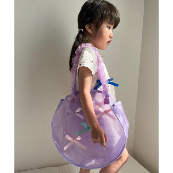 『タイムセール実施中』※このアイテムは返品・交換対象外商品です。ZOZO問い合わせ番号:92355120ショップ:こどもの森e-shop，コドモノモリイーショップブランド:Kids Foret，キッズフォーレ商品名:リボン付きプールバッグカ...