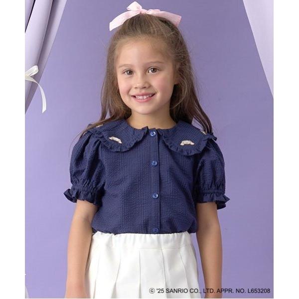 『セール実施中』ZOZO問い合わせ番号:92385832ショップ:petit main，プティマインブランド:Lycee mine，リセマイン，petit main，プティマイン商品名:【サンリオキャラクターズ】シナモロールフリル衿ブラウス...