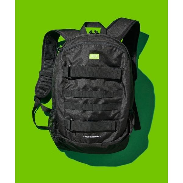 ZOZO問い合わせ番号:92389462ショップ:HUF，ハフブランド:HUF，ハフ商品名:MISSION BACKPACKカテゴリ:バッグ>バックパック/リュックブランド品番:25S_AC80136素材:表地：ポリエステル100%，...