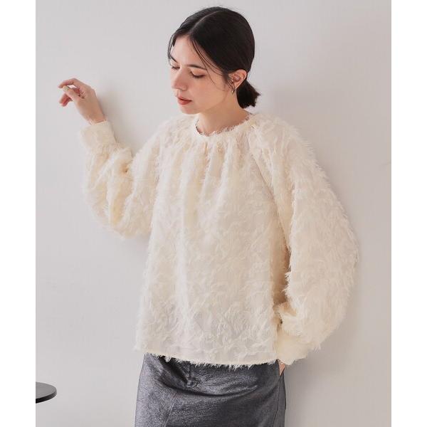 ブラウス シャツ 「VERY掲載」フリンジジャカードブラウス「洗濯機洗い可」 レディース