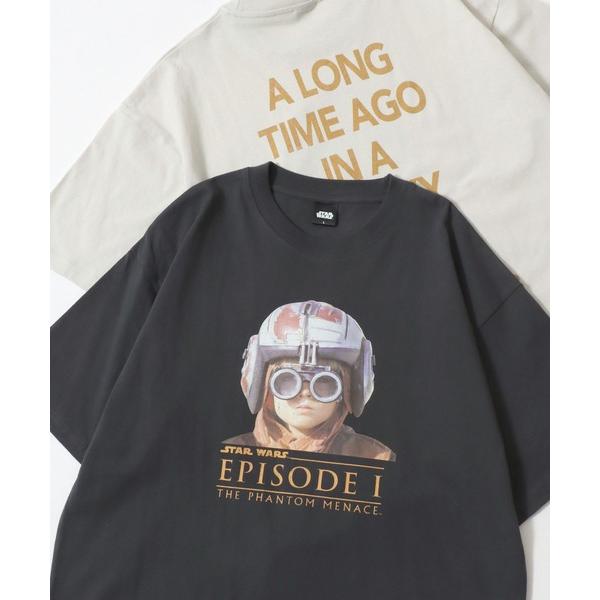 tシャツ 半袖 Disney/ディズニー STAR WARS/スターウォーズ オーバーサイズ ピグメント風 ヴィンテージ加工 半袖Tシャツ/レディース メンズ