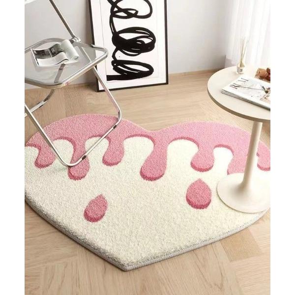 『タイムセール実施中』ZOZO問い合わせ番号:92561808ショップ:Ada.，エイダブランド:SHEPP，シープ商品名:プリントハート型ラグマット  ミニマット バス キッチン 玄関カテゴリ:インテリア>ラグ/マットブランド品番:...