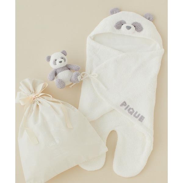 パウダーアニマルおくるみ＆ぬいぐるみセットの出産祝い