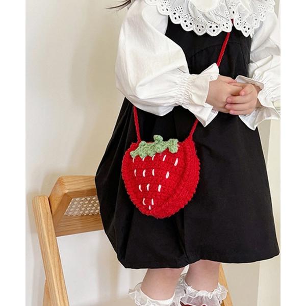 『タイムセール実施中』ZOZO問い合わせ番号:92665696ショップ:VIBGYOR，ヴィブジョーブランド:VIBGYOR，ヴィブジョー商品名:FReePLACe/キッズいちごショルダーバッグ X12412カテゴリ:バッグ>ショルダ...