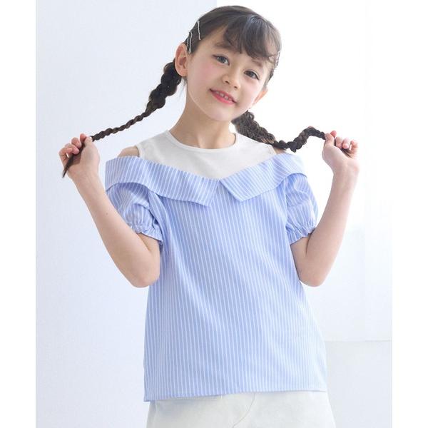 ZOZO問い合わせ番号:92666888ショップ:coca，コカブランド:coca（coca），コカ商品名:キッズ　タンクドッキング肩あきブラウスカテゴリ:トップス>シャツ/ブラウスブランド品番:26-241034201-13素材:本...