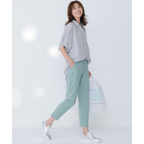 パンツ エアリーストレッチ テーパードパンツ レディース
