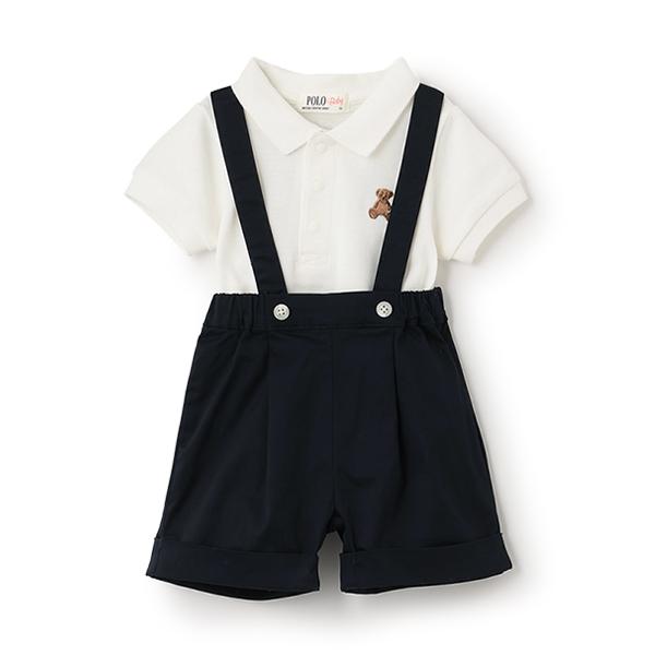 ベビー 「POLO BCS」ポロシャツ＋サスつきパンツセット