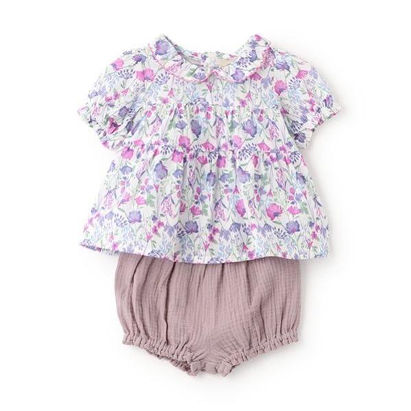 『セール実施中』※このアイテムは返品・交換対象外商品です。ZOZO問い合わせ番号:92700798ショップ:petit main，プティマインブランド:petit main，プティマイン商品名:花柄チュニックパンツセットカテゴリ:ママ＆ベビ...