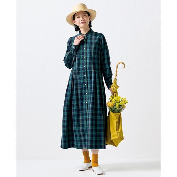 ZOZO問い合わせ番号:92732733ショップ:FELISSIMO，フェリシモブランド:Sunny clouds，サニークラウズ商品名:サニークラウズ　虹の架かったブラックウォッチワンピース〈レディース〉カテゴリ:ワンピース/ドレス&gt...