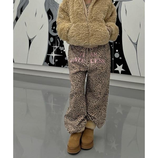 『タイムセール実施中』ZOZO問い合わせ番号:92768415ショップ:UP START，アップスタートブランド:UP START，アップスタート商品名:【LAMPOON】ヒョウ柄スエットパンツカテゴリ:パンツ>スウェットパンツブラン...