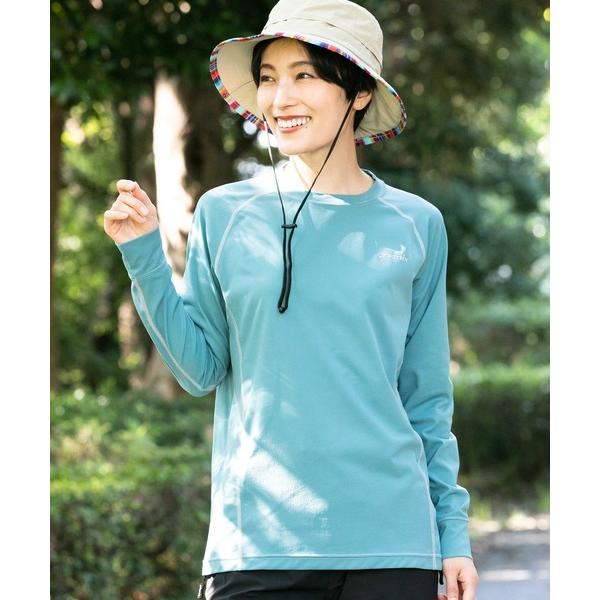 tシャツ 速乾 phenix OUTDOOR(フェニックスアウトドア) レディース クルーネック インナー長袖Tシャツ ロングTシャツ (吸水速乾 / 通気性) レディース