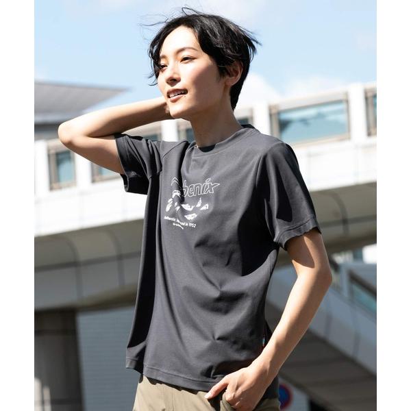 tシャツ 半袖 phenix OUTDOOR(フェニックスアウトドア) レディース アウトドアロゴ 半袖Tシャツ (吸水速乾 / 通気性) レディース