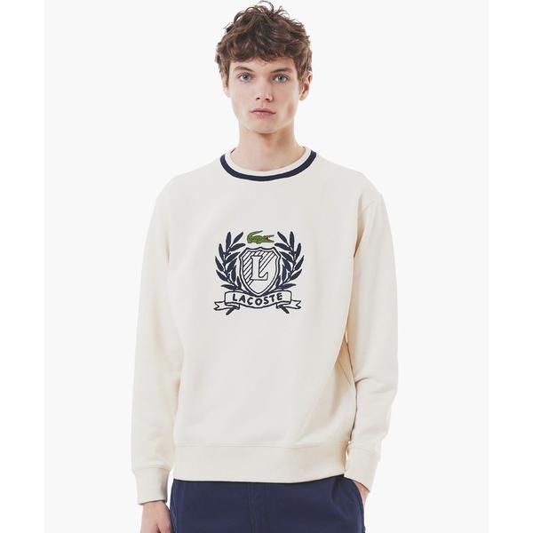 『セール実施中』ZOZO問い合わせ番号:92804523ショップ:LACOSTE，ラコステブランド:LACOSTE，ラコステ商品名:裏パイル ハンドステッチ風ヴィンテージ フレンチグラフィックステッチ スウェットプルオーバーカテゴリ:トップ...