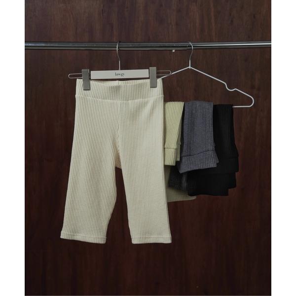 パンツ simple rib pants / シンプルリブパンツ レディース