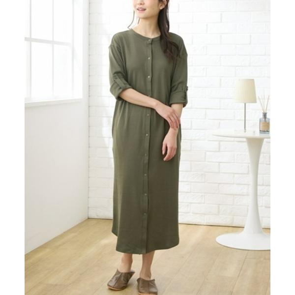 ZOZO問い合わせ番号:92908343ショップ:nissen，ニッセンブランド:QUNTSTYLE，キュントスタイル商品名:【マタニティウエア】前スナップボタン開き　ワンピースパジャマ　ルームウェア　275日パジャマカテゴリ:ママ＆ベビー...