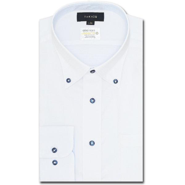 ZOZO問い合わせ番号:92908615ショップ:TAKA-Q，タカキューブランド:TAKA-Q，タカキュー商品名:【形態安定 吸水速乾】タカキュー ボタンダウン ビジネスドレス 長袖シャツカテゴリ:トップス>ビジネスシャツブランド品...