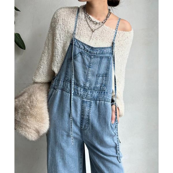 ZOZO問い合わせ番号:92909392ショップ:DouDou，ドゥドゥブランド:DouDou，ドゥドゥ商品名:【新色追加】リヨセルデニムオールインワンカテゴリ:オールインワン・サロペット>つなぎ/オールインワンブランド品番:DDZ1...