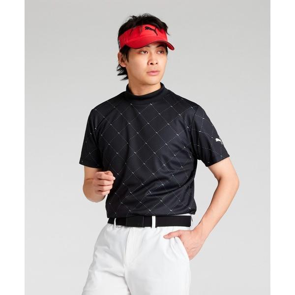 『タイムセール実施中』ZOZO問い合わせ番号:92909687ショップ:PUMA STORE ZOZO，プーマストアゾゾブランド:PUMA，プーマ商品名:PUMA プーマ メンズ ゴルフ SB アーガイル AOP モックネック 半袖 シャツ...