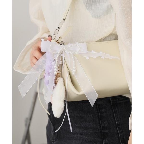 キーホルダー Heart design lace bow charm / ハートデザイン レースリボンチャーム 秋物 秋服 2026年秋冬