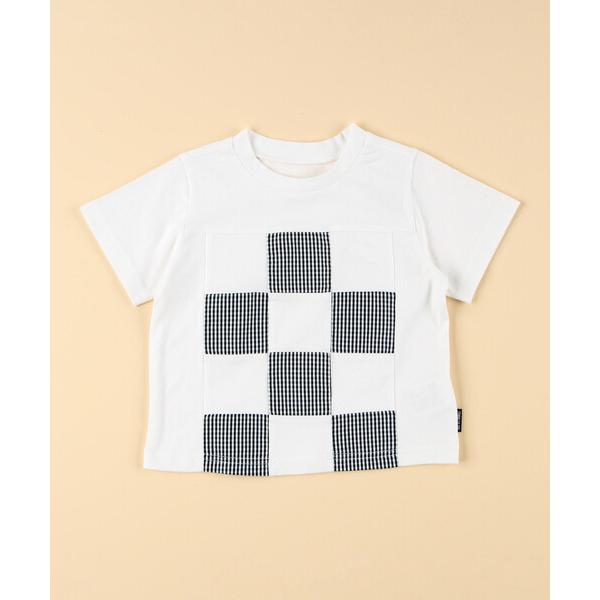 『セール実施中』※このアイテムは返品・交換対象外商品です。ZOZO問い合わせ番号:92943579ショップ:COMME CA ISM，コムサイズムブランド:COMME CA ISM，コムサイズム商品名:ギンガムチェック使い パッチワーク半袖...