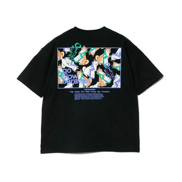 tシャツ USA/C スクエアLOGO バックプリント ゆったり TEE メンズ レディース
