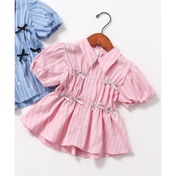 『セール実施中』ZOZO問い合わせ番号:92976017ショップ:F.O.Online Store，エフオーオンラインストアブランド:apres les cours，アプレレクール商品名:【ジュニア対応】ストライプシャーリングリボンチュニッ...