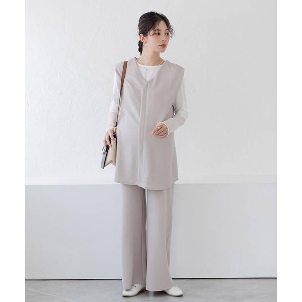 ZOZO問い合わせ番号:93013602ショップ:FELISSIMO，フェリシモブランド:フェリシモMama，フェリシモママ商品名:Ｍｏｒｅｄｄｅ　マタニティから産後も使える　２ーＷＡＹカットソーセットアップカテゴリ:ママ＆ベビー>マ...