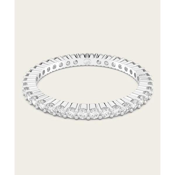 ZOZO問い合わせ番号:93016329ショップ:SWAROVSKI，スワロフスキーブランド:SWAROVSKI，スワロフスキー商品名:【公式】【スワロフスキー】Matrix Vittore リング， ラウンドカット， ホワイト， シルバー...