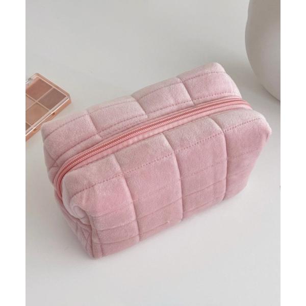 『タイムセール実施中』ZOZO問い合わせ番号:93116334ショップ:UP START，アップスタートブランド:CERCA，チェルカ商品名:Pochi Pouch/キルティング ベロア パステルカラー ポーチカテゴリ:財布/小物>ポ...