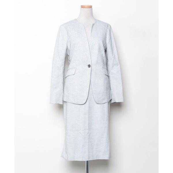 『タイムセール実施中』参考価格：17，320円発売時期：2021年01月コンディション：A（使用感なし）数回使用した程度で使用感が感じられないアイテム参考商品名：ノーカラーツイード生地ジャケット&amp;テーパードパンツORマーメイドライン...