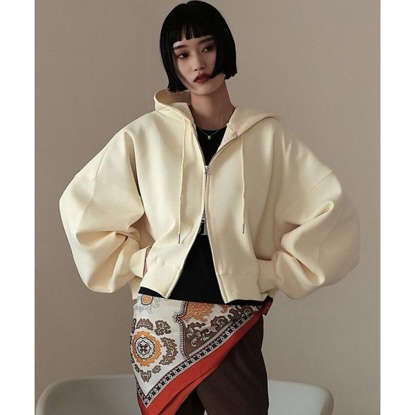 パーカー ショートＺＩＰフーディ　 452865 レディース