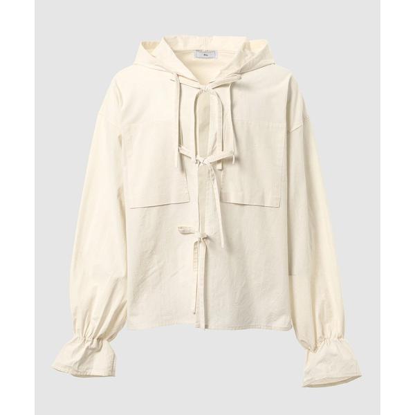 シャツ COTTON SILK 2P RIBBON HOOD SHIRT メンズ