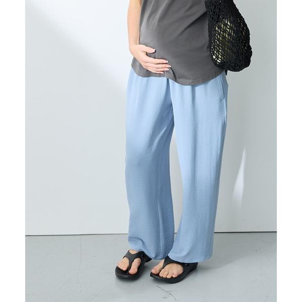 『タイムセール実施中』ZOZO問い合わせ番号:93219093ショップ:cross marche，クロスマルシェブランド:Rosemadame，ローズマダム商品名:【接触冷感】リネンライク　ワイドストレートパンツ（マタニティ/ 妊婦服）産前...