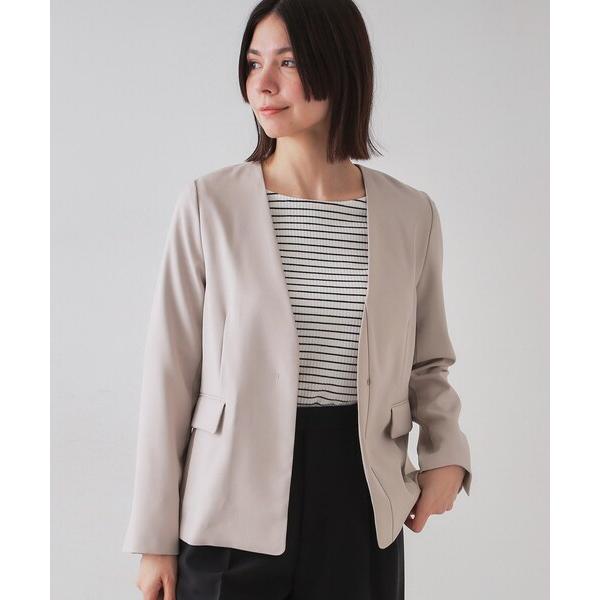 『タイムセール実施中』ZOZO問い合わせ番号:93250900ショップ:OPAQUE.CLIP，オペークドットクリップブランド:OPAQUE.CLIP，オペークドットクリップ商品名:ストレッチリネンライクVネックジャケット/セットアップ対応...