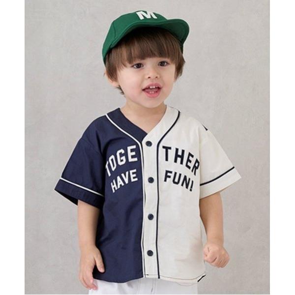 『セール実施中』ZOZO問い合わせ番号:93284006ショップ:petit main，プティマインブランド:petit main，プティマイン商品名:ベースボール半袖シャツカテゴリ:トップス>シャツ/ブラウスブランド品番:95522...