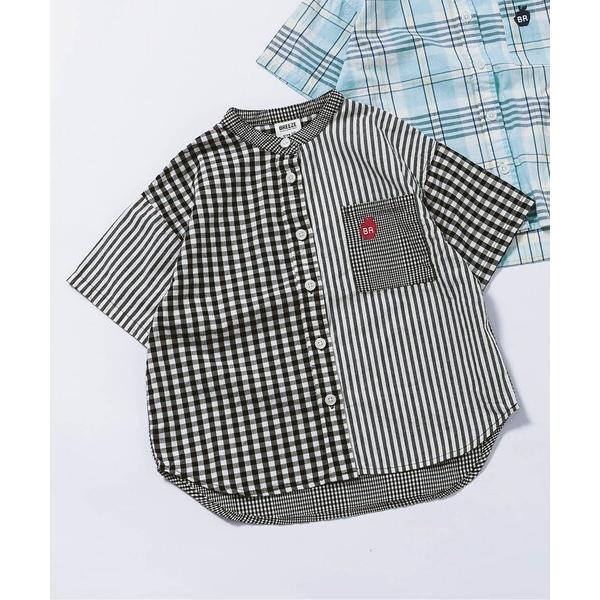 『セール実施中』ZOZO問い合わせ番号:93284079ショップ:F.O.Online Store，エフオーオンラインストアブランド:BREEZE，ブリーズ商品名:【ジュニア対応】バンドカラー先染め半袖シャツカテゴリ:トップス>シャツ...