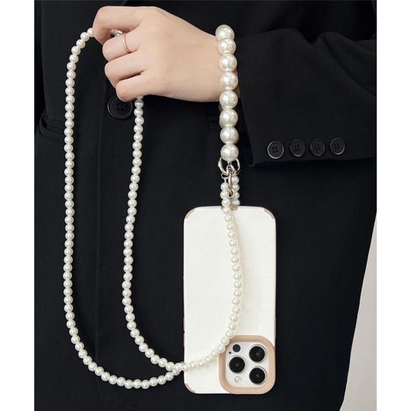 『タイムセール実施中』ZOZO問い合わせ番号:93284791ショップ:Ada.，エイダブランド:Miniministore，ミニミニストア商品名:スマホ ショルダー パールストラップ人気カテゴリ:PC・スマホグッズ/家電>スマホグッ...